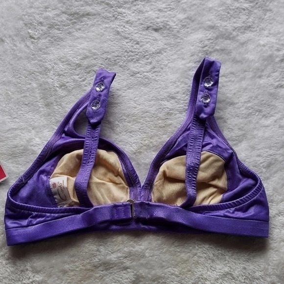 Vintage Deadstock Ceeb Purple Two Piece Swimsuit NWT - Picture 7 of 16